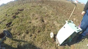 Могилев. Установил дисковый нож перед плугом. Испытание на целине.