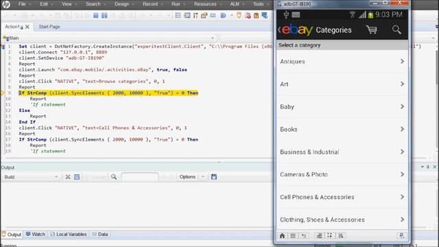 SeeTest Automation : Mobile Application test Automation : Code Export To UFT (QTP) & JAVA (JUNIT)