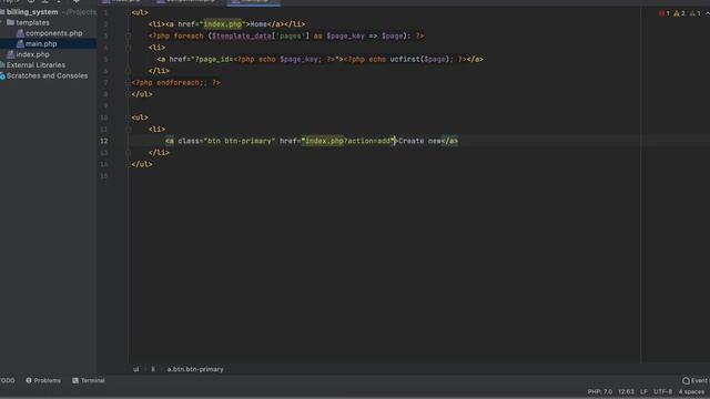 How to redirect pages with anchor href and $_GET parameters | Billing System with Mysql and PHP