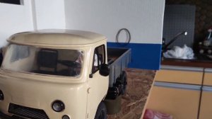 УАЗ 3303 Головастик 3д 1:10 модель покрашена/#rc UAZ Buhanka Scale Truck Modell Paint