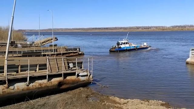 Понтонный мост Юрга