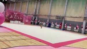 художественная гимнастика Шинкова Валерия 2014 6 лет упражнение без предмета бп