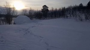Как мы выкопали отапливаемую снежную нору