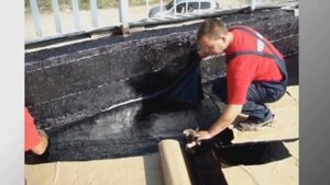 Укладка Ризолин АС на плоскую поверхность