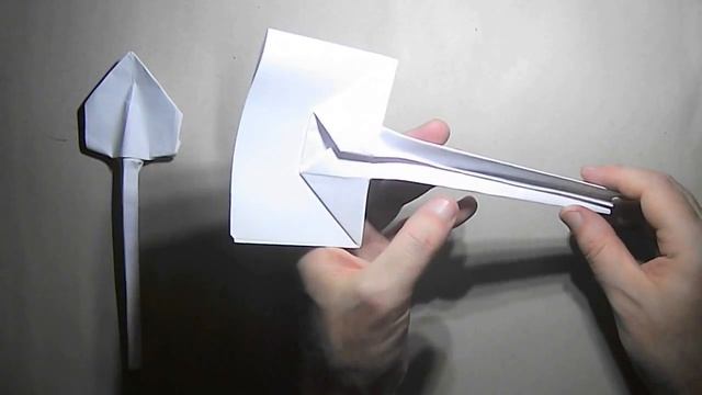 ОРИГАМИ - Как сделать штыковую ЛОПАТУ из бумаги А4? смотреть онлайн