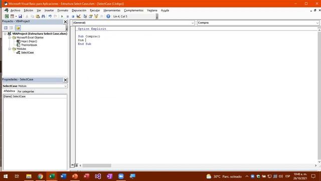 Clase 1 10 Estructura Select Case 26 10 2021 смотреть онлайн