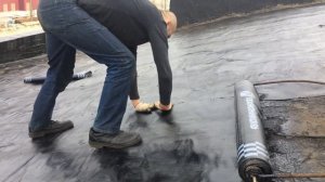 Приспособа для наплавления кровли большой уклон.
