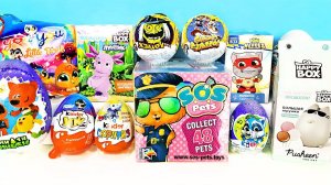 СЮРПРИЗ MIX! SOS Pets, Лунтик, Мимимишки, Talking Tom, Енотки, Funko Unboxing Kinder Surprise