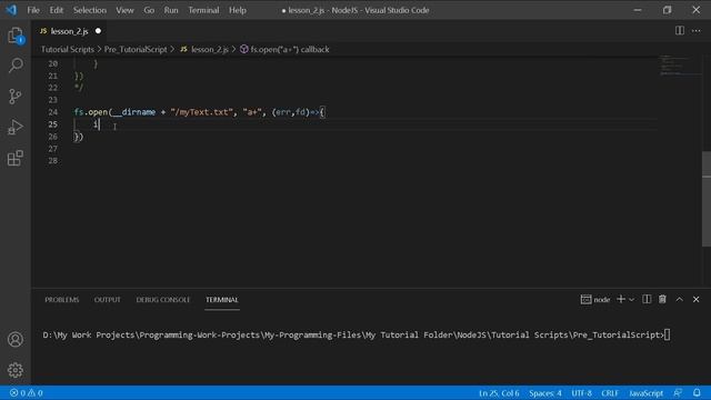 NodeJS: Web development for beginners Lesson-2: #FILE-SYSTEM