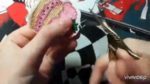 Брелок из вышивки| DIY вышивка крестиком|