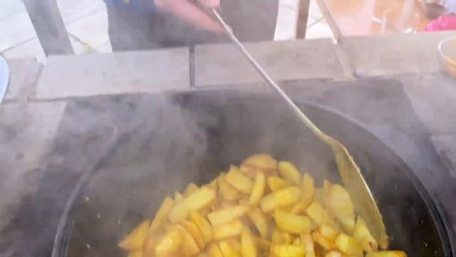 Готовим жаркое по-охотничьи в казане!