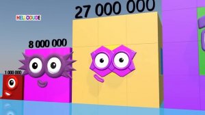 Looking for Numberblocks Cube From 1 to 1331 vs 1 MILLION to 1331 BILLION HUGE Standing Tall Number