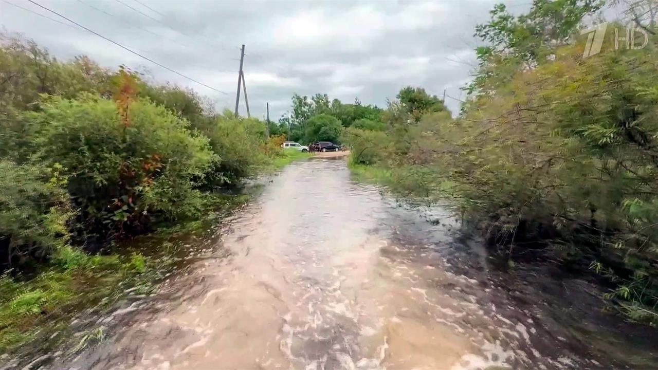 В Дальнереченске Приморского края произошел прорыв дамбы