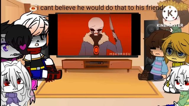 Undertale reacts part 1 murder смотреть онлайн