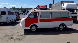 РАФ-22031 Скорая помощь СССР первый выезд после реставрации