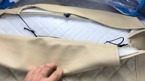 НОВИНКА! Авточехлы на Киа Спортаж 5. Обзор и установка чехлов из алькантары ромб полностью бежевые.
