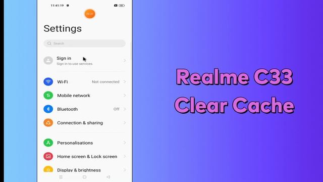Realme C33 How to Clear Cache