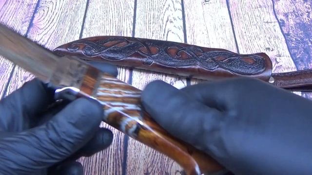 Красивый нож ручной работы, скандинав. смотреть онлайн