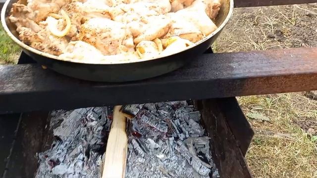 мясо на костре/картошка на костре#рецепты#обед#ггтовимнакостре смотреть онлайн