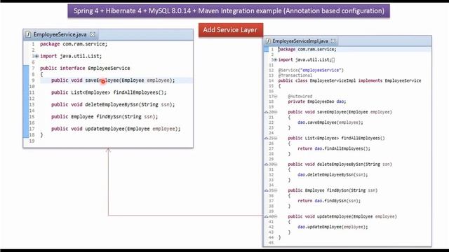 Spring 4 + Hibernate 4 + MySQL 8 + Maven Integration example using Annotations Configuration смотреть онлайн