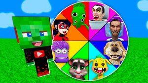 ЗОМБАК НАШЕЛ КОЛЕСО ФОРТУНЫ В МАЙНКРАФТ