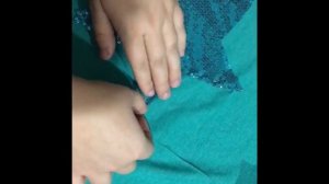 Как сделать пришивную аппликацию из ткани с пайетками