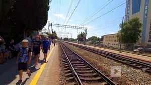 ?ЛАЗАРЕВСКОЕ СОЧИ.24.07.2020г. Встречаем Самарский,Саратовский и Волгоградский одновременно поезда!