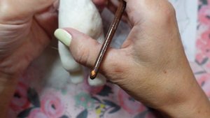 МК ватная игрушка "Мишаня" (Часть 2). DIY cotton wool toy "Bear" (Part 2)