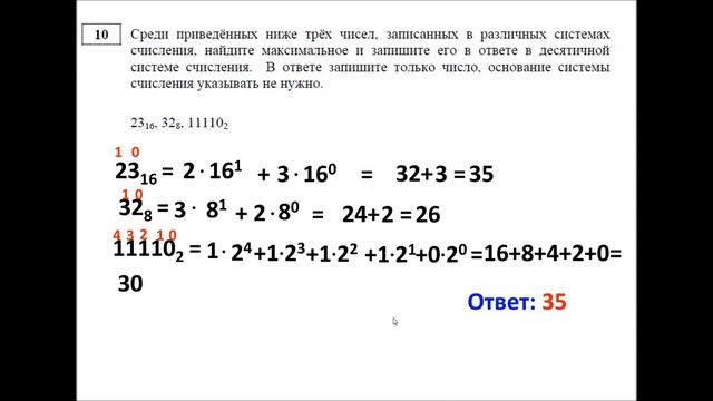 Параметр огэ информатика