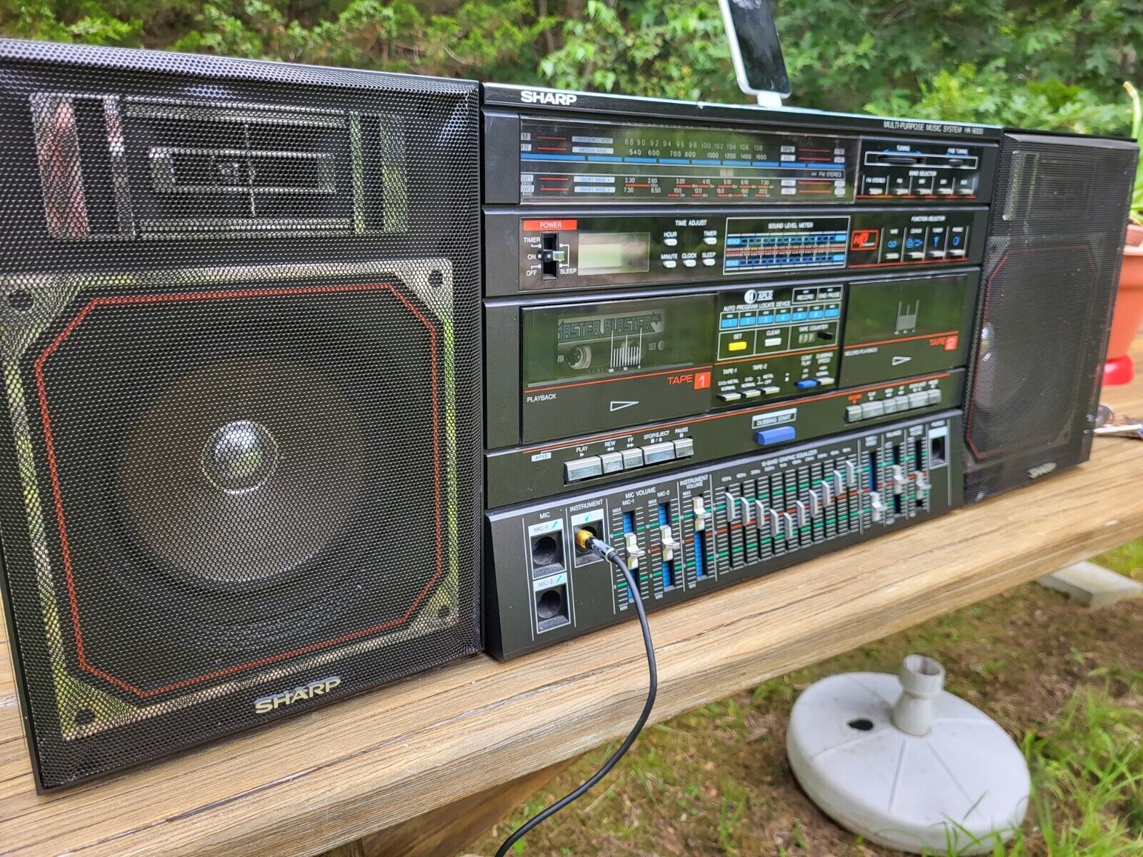 МЕГА БУМБОКС Sharp HK-9000Z(BK) из старых добрых 80-х - Ghettoblaster-ЯПОНИЯ-1985-1987-год