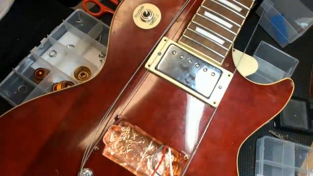 Guitar Maintenance | Les Paul Style Guitar | Humbucker Pickup Rewiring + Shielding смотреть онлайн