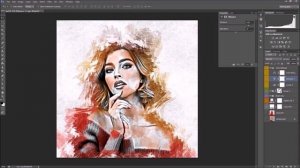 Фотошоп. Photoshop. ЭФФЕКТ. Рисование краской. Drawing Paint. Видео урок.