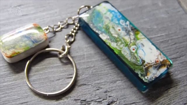 БРЕЛОК ИЗ ЭПОКСИДНОЙ СМОЛЫ авторские аксессуары ручной работы Serafim Epoxy смотреть онлайн