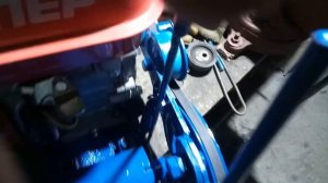 самодельное ремённое сцепление на ДВС (часть 2)