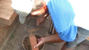 Приём укладки кирпича при строительстве печи