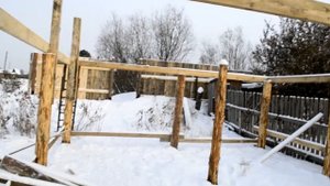 строим птичник 13.5м на 6 м . самый болие простой вид строительства. делемся