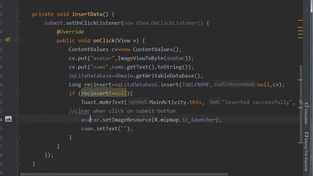 Android Studio CRUD | #1 | Insert Data In SQLite Database | RecyclerView CRUD with image
