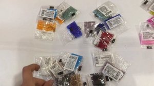 Распаковка из Леонардо//новый бисер//распаковка бисера