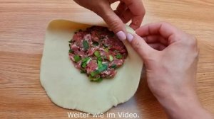 Когда дома есть мука, вода и немного говяжьего фарша.