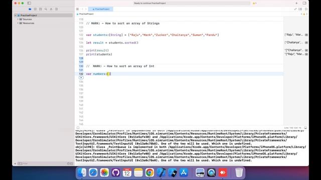 How To Sort An Array In An Ascending Order In Swift iOS смотреть онлайн
