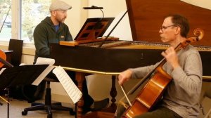 Rehearsal excerpt from Trio Sonata in F Major for viola, cello, and continuo by Christoph Schaffrat