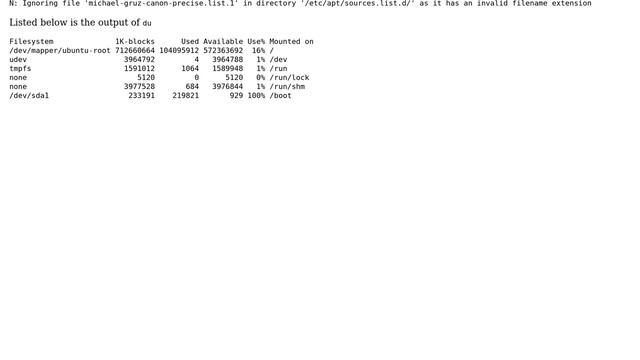 Ubuntu: "gzip: stdout: No space left on device" while upgrading the kernel смотреть онлайн