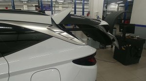 Установили электропривод задней двери на Hyundai Tucson 2021 года