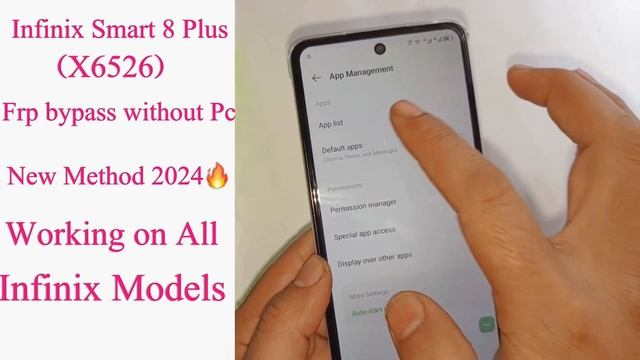 Infinix Smart 8 Plus (x6526) frp Bypass without PC❗️2024?/New Method All Infinix Models support …