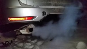 Звук выхлопа Subaru Forester SH без катализаторов
