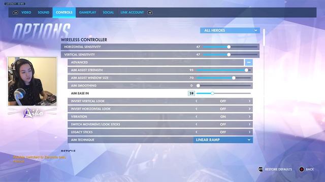 THE BEST Aim Settings Console: ALL HEROES - Improve Aim! | PS4/Xbox Overwatch
