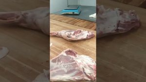 Бараний задок Разделка