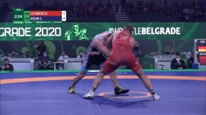 1/2 GR - 82 kg: R. SCHWARZ (GER) v. S. AYDIN (TUR)