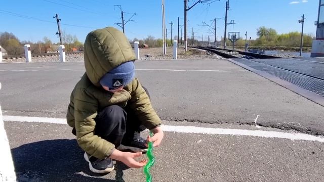 Встреча с гадюкой на жд переезде/ новый жд переезд и жд мосты