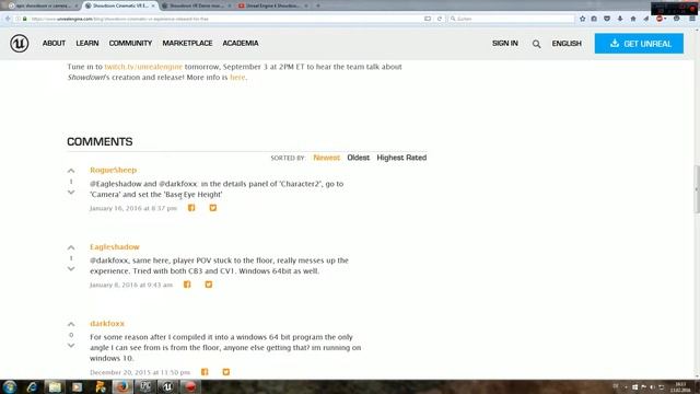 Unreal Engine 4.10.2 - ShowDown VR Demo (Base Eye Height) смотреть онлайн
